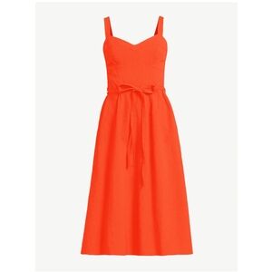 Free Assembly Women's Midi Sundress with Tie Belt, Size S NWT